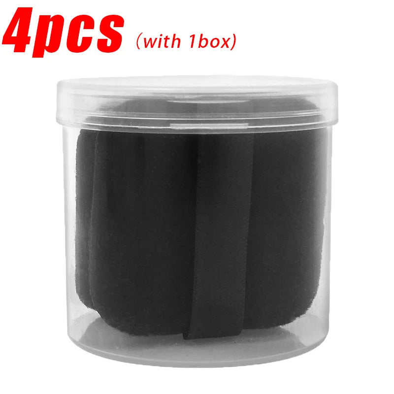 1/20pcs Black Velvet Cosmetic Puff with Box Loose Setting Powder Puffs BB Cream Foundation Powder Pad Beauty Makeup Tools