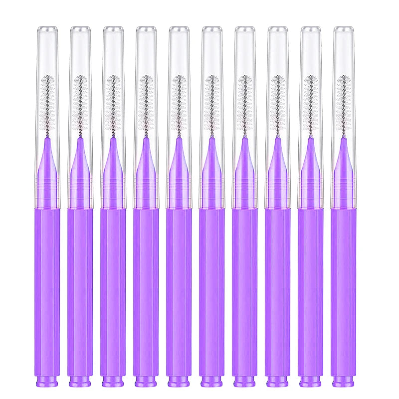 10/20 Pcs Eyebrow Brushes Mini Brow Lifting Brush Disposable Makeup Eyelash Tool Tooth Interdental Brush Lash Extension Supplies