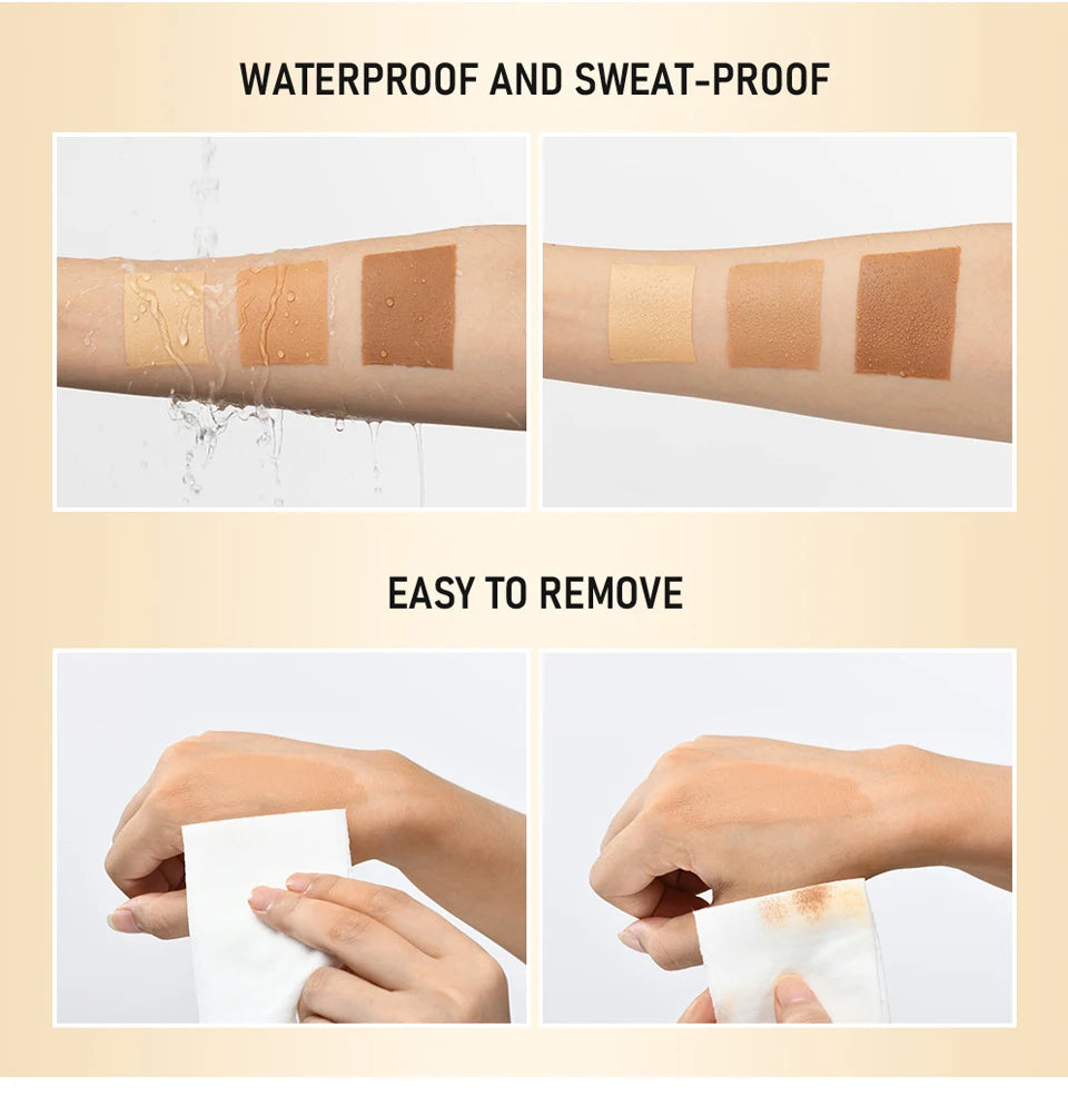 3colors Leg Makeup Moisturizing Liquid Body Foundation Fake Tan Cream Tanning Body Waterproof Long-lasting Lotion Even Skin Tone