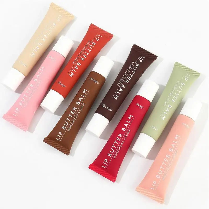 Lip Butter Balm Moisturizing Crystal Lip Balm Oil Jelly Lipgloss Liquid Lipstick Lip Tinted Brown Sugar Cherry Pink Lips Makeup