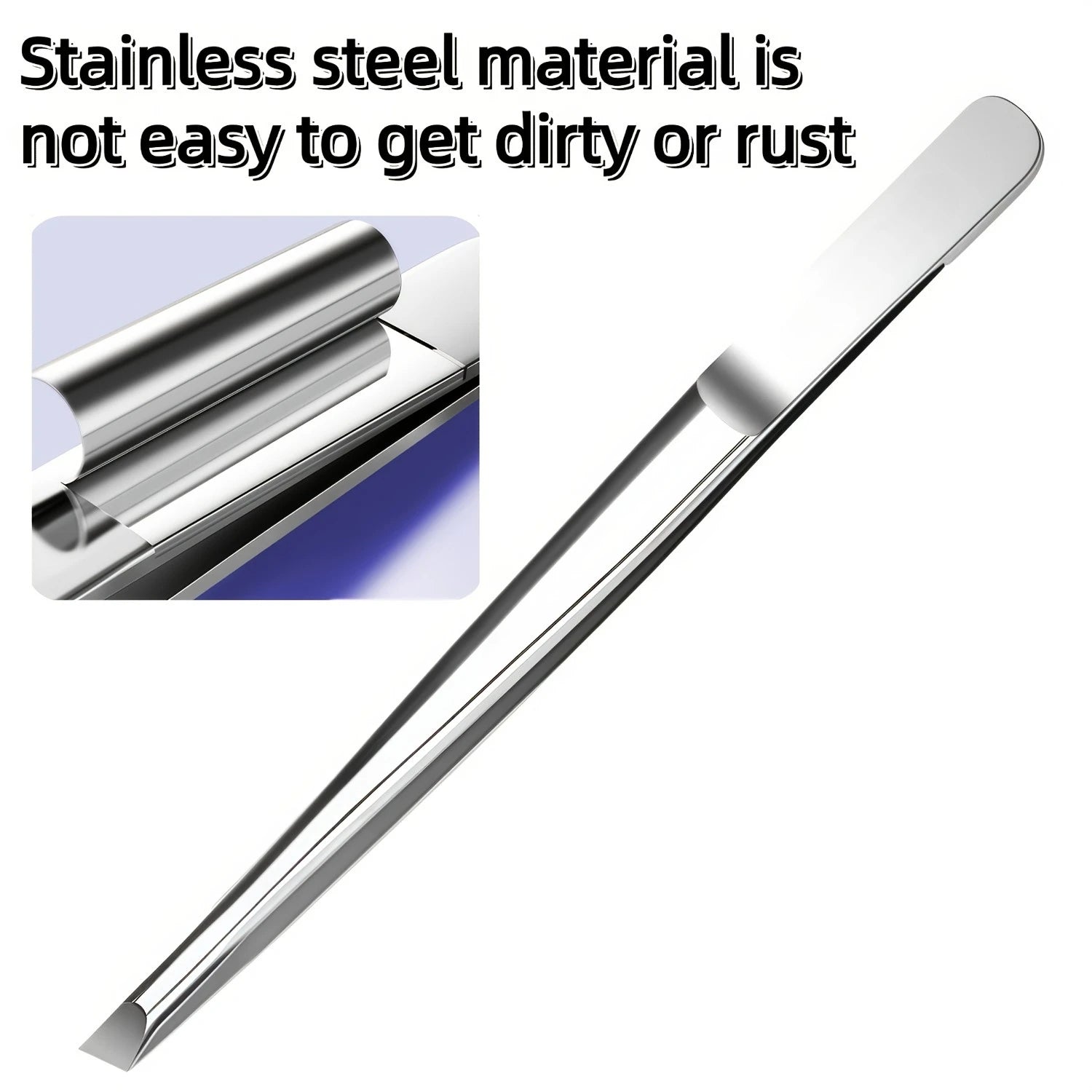 Stainless Steel Precision Tweezers Multi Functional Slant Tip Tool for Eyebrow Beard Facial Hair Removal Unisex Daily Grooming Accessory