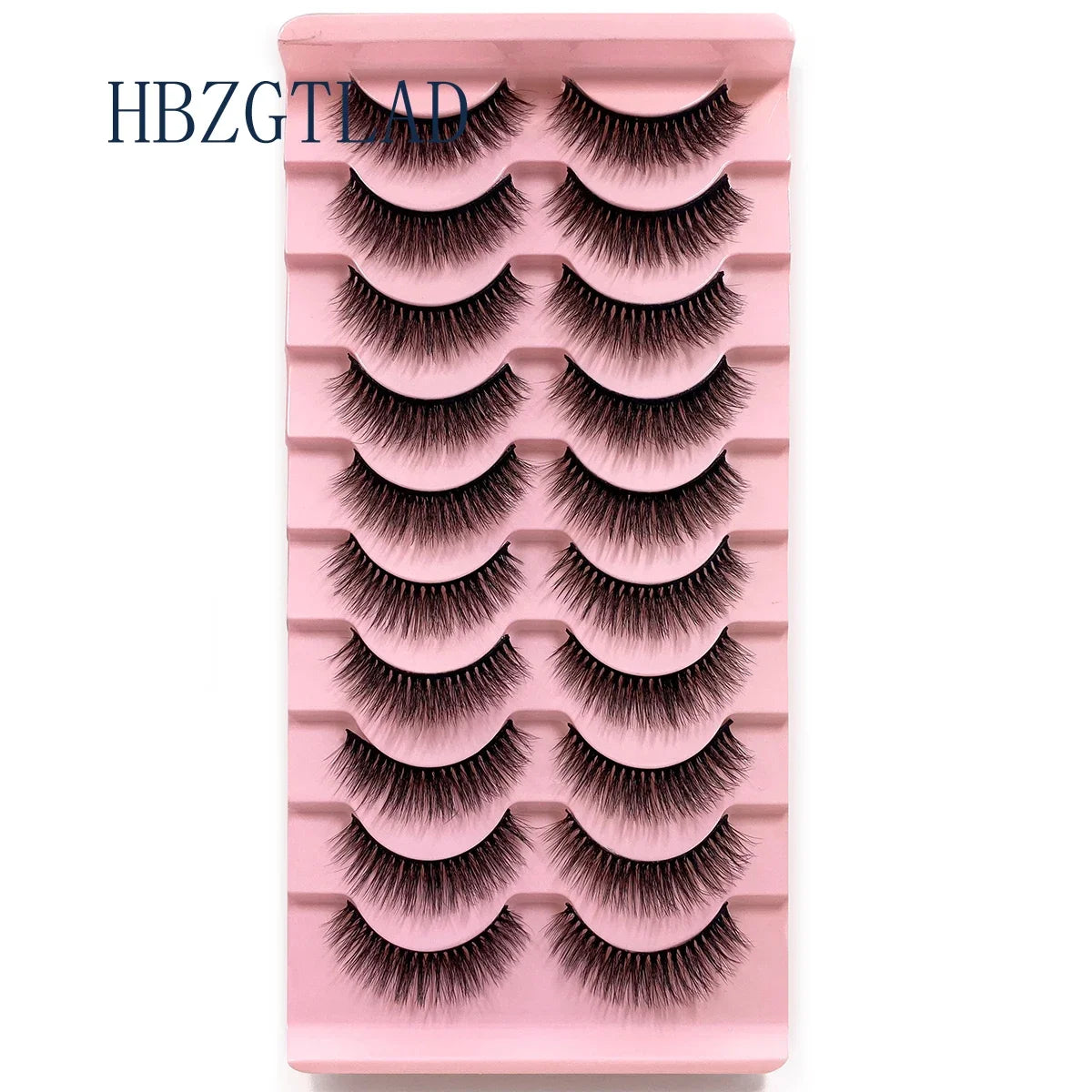 NEW 10pairs 100% Real Fake Mink Eyelashes 3D Natural False Eyelashes 3d Mink Lashes Soft Eyelash Extension Makeup Kit Cilios h13