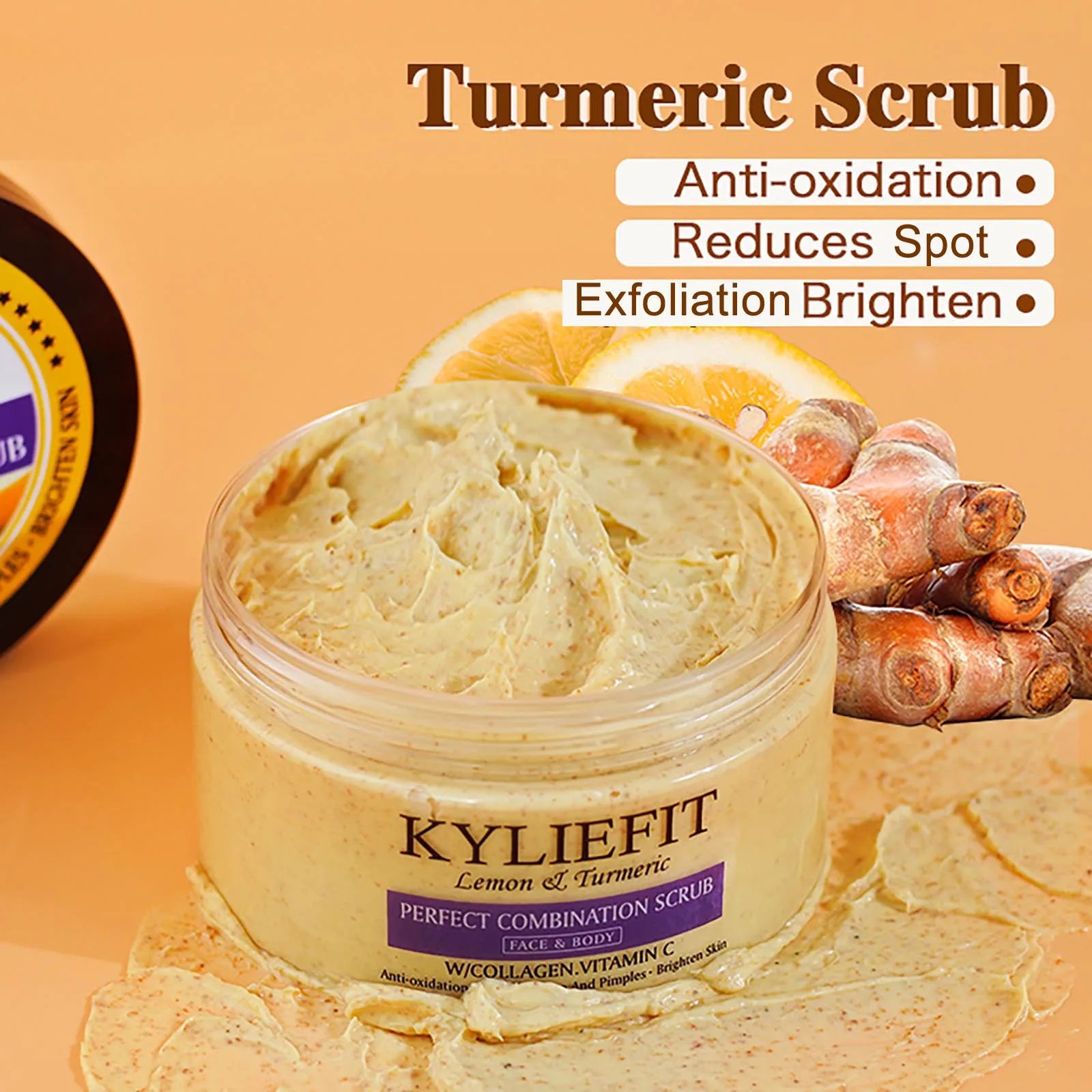 AILKE Organic Turmeric Skin Care Set, Brighten, Cleaning Skin, Remove Acne,Pimples, Whitening, Even Skin Tone, Improve Dry Skin