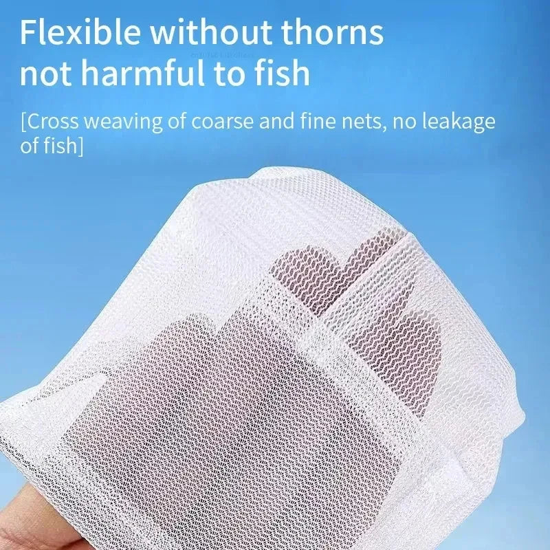 1、2Pcs Stainless Steel Fishing Landing Net Rustproof Corrosion Resistant for Catching Fish Shrimp Aquarium Tank Accessories