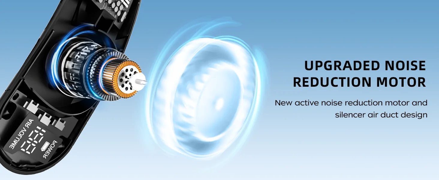 Portable Neck Fan 4 Turbo Neck Fan 4000mAh Battery Operated USB Rechargeable Personal Fan, 3 Speeds, 360° Cooling Air Fan