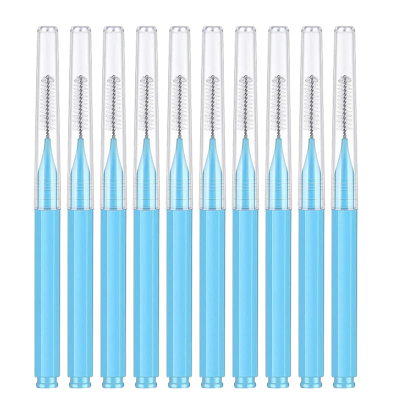 10/20 Pcs Eyebrow Brushes Mini Brow Lifting Brush Disposable Makeup Eyelash Tool Tooth Interdental Brush Lash Extension Supplies