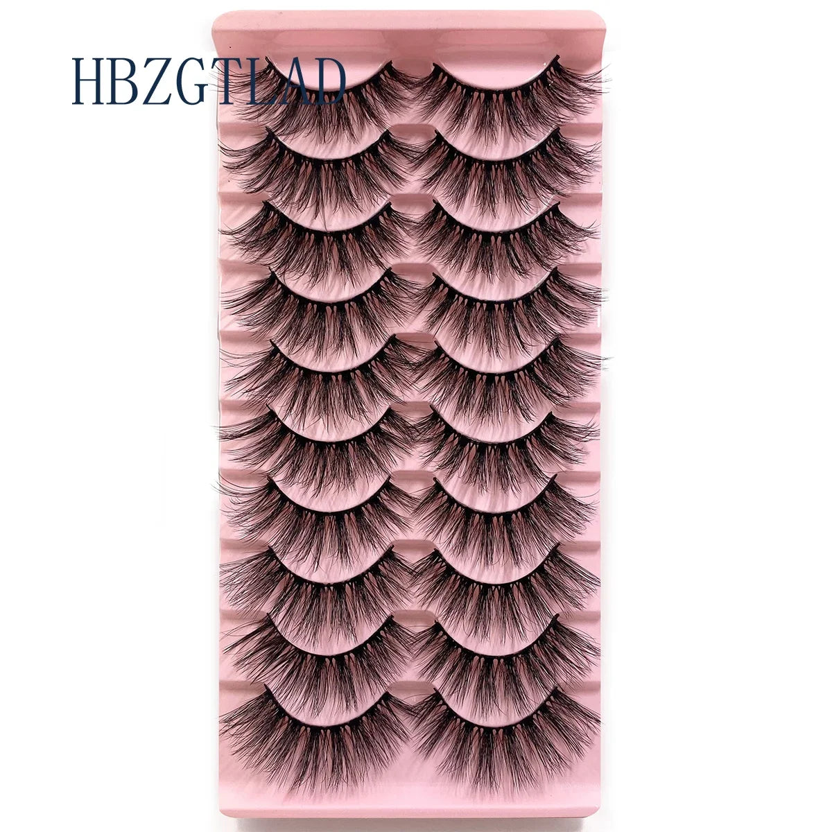 NEW 10pairs 100% Real Fake Mink Eyelashes 3D Natural False Eyelashes 3d Mink Lashes Soft Eyelash Extension Makeup Kit Cilios h13