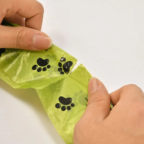 15 Pieces/roll 22*30 Cm Biodegradable Poop Dog Bags - Thickened Dog Waste Bags for On-the-Go Outdoor Cleanup
