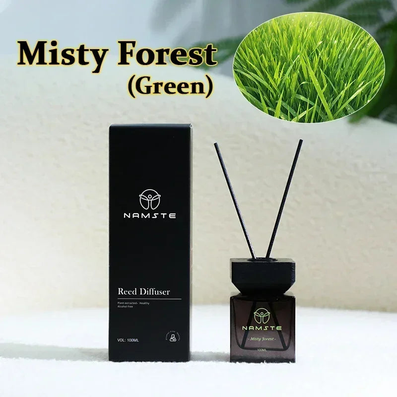 NAMSTE 100ML Reed Diffuser Stick Fragrance Oil Aromatherapy Flameless Hotel Home SPA Aromatherapy Air Freshener Fragrance Scent