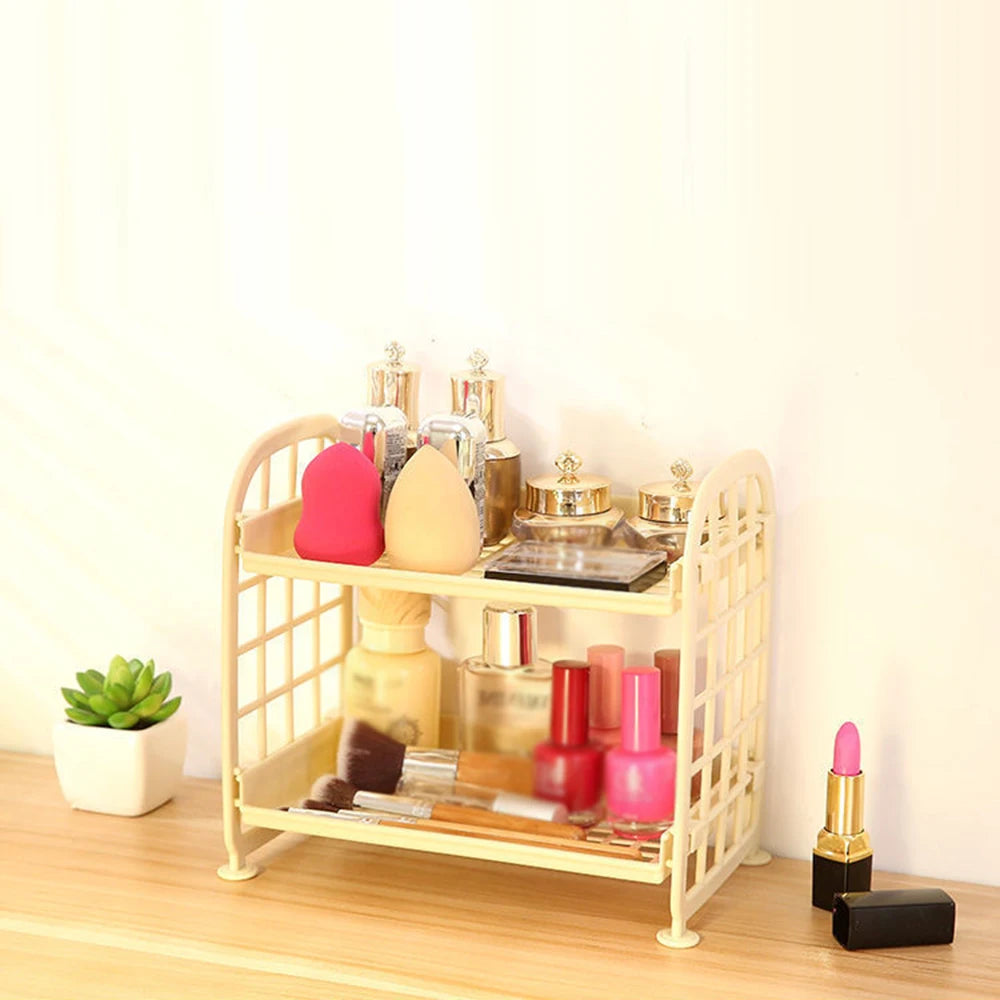 High Appearance Horizontal Desktop Storage Shelf Simple Multi-storey Dormitory Storage Shelf Computer Office Available