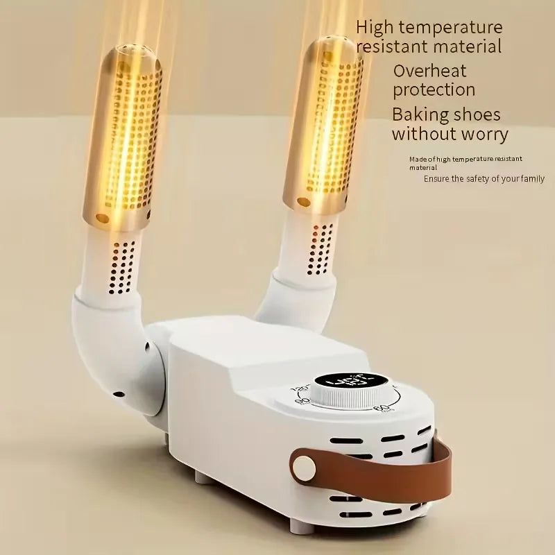 Portable Shoe Dryer: Fast, Quiet, and Efficient Drying with 110V Smart Timer and Auto Shut-off. Features a foldable design, suitable for work boots, gloves, hats, and socks. A must-have household item, perfect as a Thanksgivi