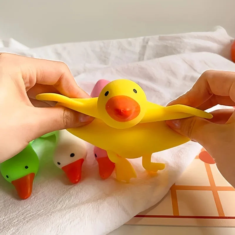 Cute Goose & Duck Squishy Fidget Toys, Soft Stretchable Antistress Decompression Toys, Ideal Gifts for Kids, Adults and Friends