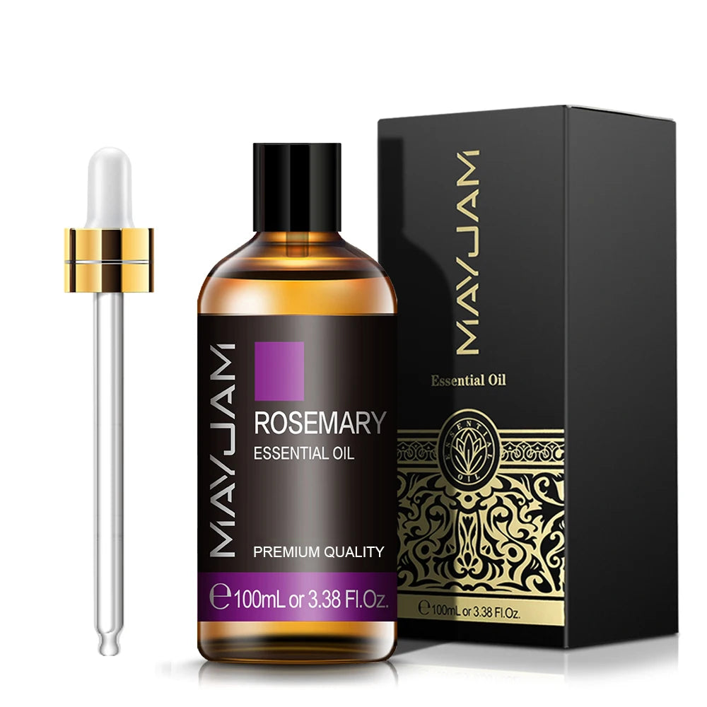 MAYJAM 100ML Pure Aroma Essential Oils Cinnamon Rosemary Cedarwood Lemongrass Tea Tree Oil for Massage Humidifier Soaps Candle