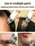 Scalp Applicator Travel Capacity Hair Growth Serum Guide Comb Roller Ball Applicator, Portable Scalp Applicator Comb, Adjustable Speed Hair Care Massage Comb, Scalp Massager Tool, Makes Scalp Smooth, Professional Hair Styling