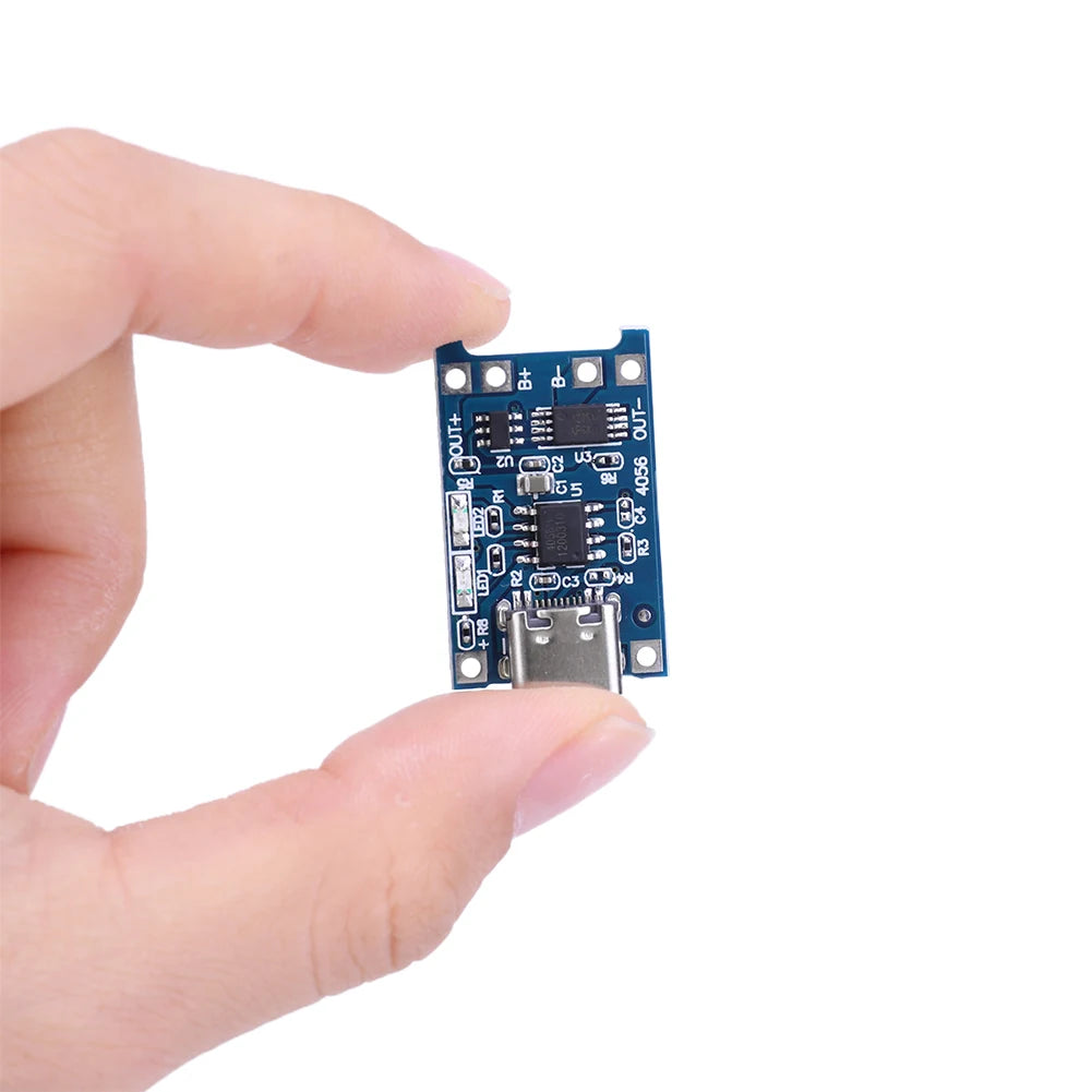 1-20PCS 1A 18650 Lithium Battery Protection Board Type-c/Micro/Mini USB Charging Module TP4056 With Protection One Plate Module
