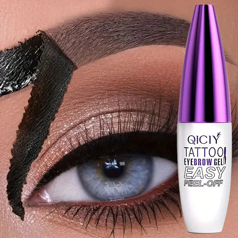 Tattoo Eyebrow Gel, Matte Finish, Long-Lasting Waterproof Eye Makeup Cream,  Natural Brown Shade, Base Primer for Dye 10g