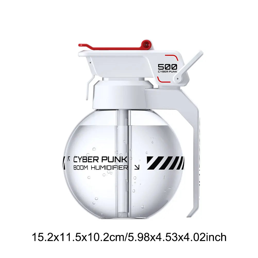 2025 Grenade Air Humidifier Cyberpunk Decorative Essential Oil Diffuser E-sports Desktop Aromatherapy Diffuser for Bedroom Home