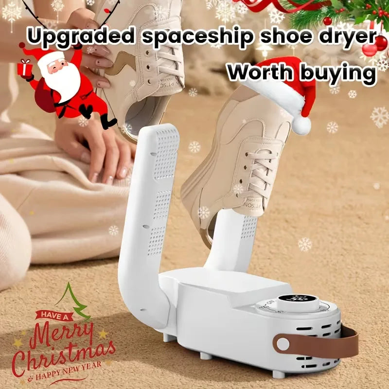 Portable Shoe Dryer: Fast, Quiet, and Efficient Drying with 110V Smart Timer and Auto Shut-off. Features a foldable design, suitable for work boots, gloves, hats, and socks. A must-have household item, perfect as a Thanksgivi