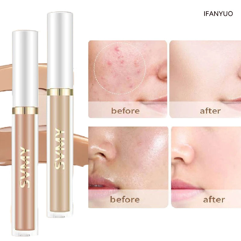 Liquid Foundation Cream Concealer High Coverage Waterproof Moisturizing Long Lasting Contour Cover Spots Dark Circles Cosmetics