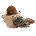 Interactive Cat Toys Flying Bird Cat Toy Flapping Wings Sparrow Catnip Toy Electric Squeaky Simulation Bird Plush Toy for Cats