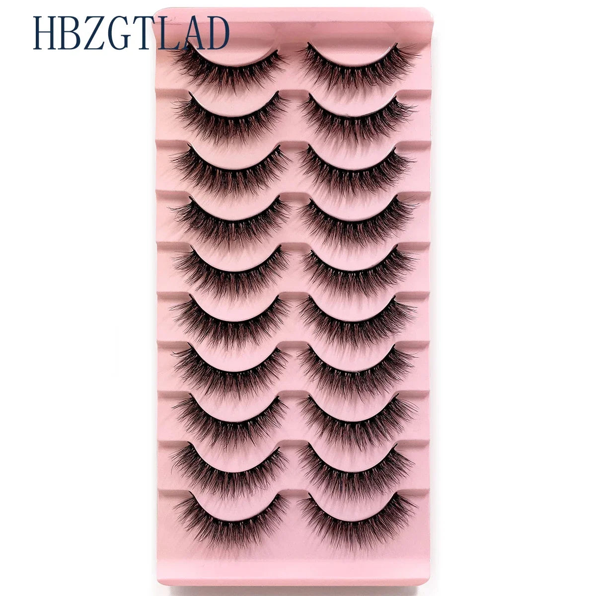 NEW 10pairs 100% Real Fake Mink Eyelashes 3D Natural False Eyelashes 3d Mink Lashes Soft Eyelash Extension Makeup Kit Cilios h13