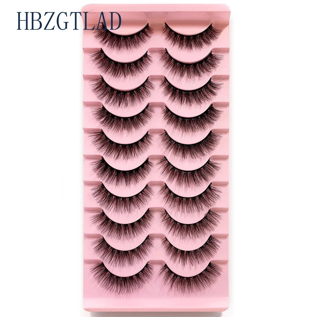 NEW 10pairs 100% Real Fake Mink Eyelashes 3D Natural False Eyelashes 3d Mink Lashes Soft Eyelash Extension Makeup Kit Cilios h13