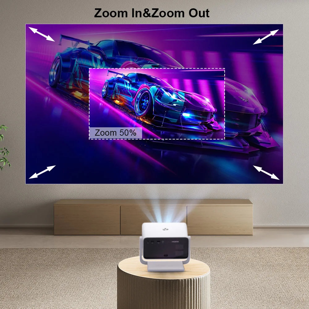 ThundeaL TD85W Full HD 1080P Mini Projector Android Auto Focus Portable Beam Projector TD85SE 4K Home Theater Outdoor