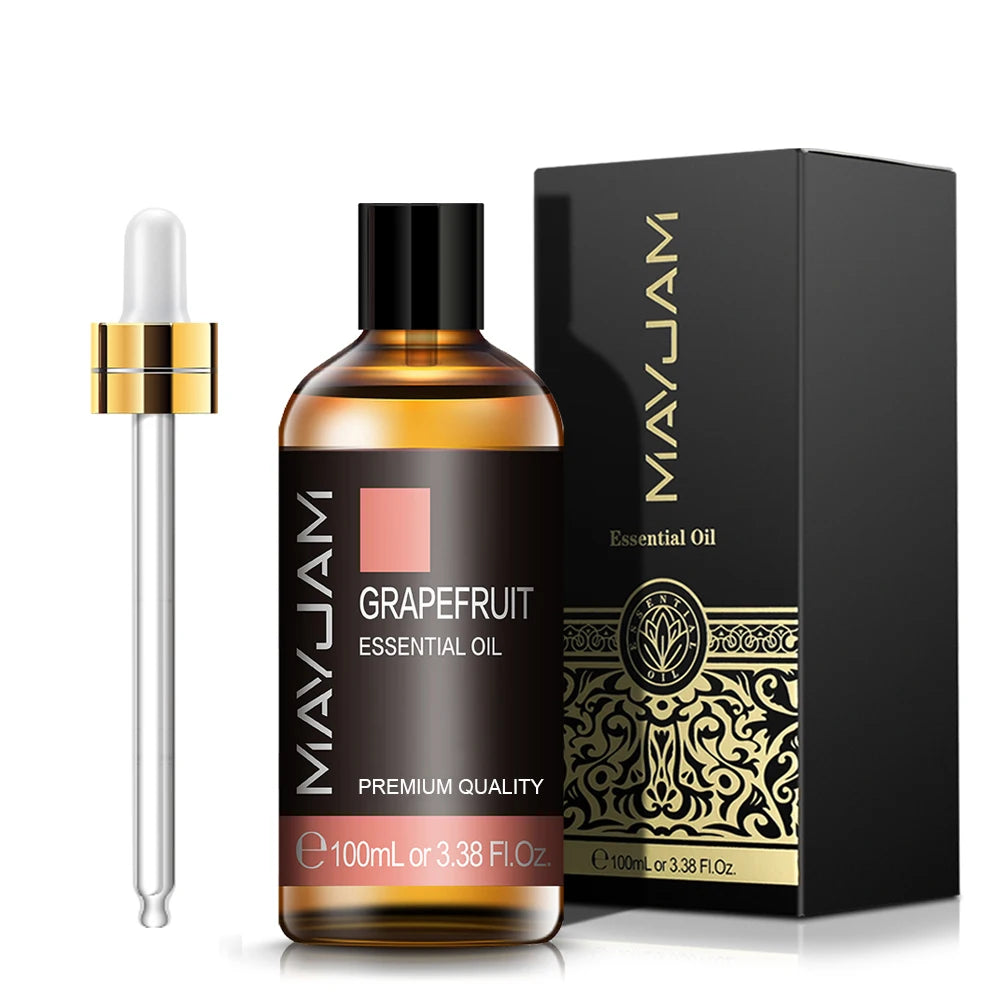 MAYJAM 100ML Pure Aroma Essential Oils Cinnamon Rosemary Cedarwood Lemongrass Tea Tree Oil for Massage Humidifier Soaps Candle