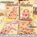 Capybara A5 Spiral Notebook Cute Planner Daily Notes Coil Notebooks Small Notepad For Kid Student Diary School Learning Supplies
