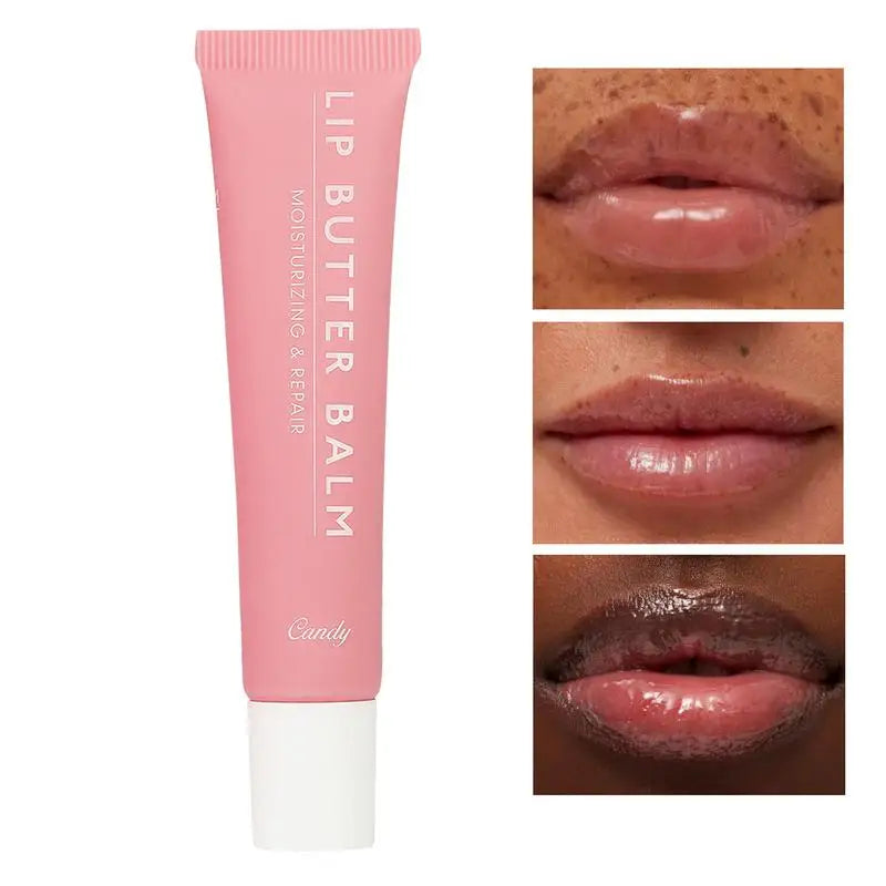Lip Butter Balm Moisturizing Crystal Lip Balm Oil Jelly Lipgloss Liquid Lipstick Lip Tinted Brown Sugar Cherry Pink Lips Makeup
