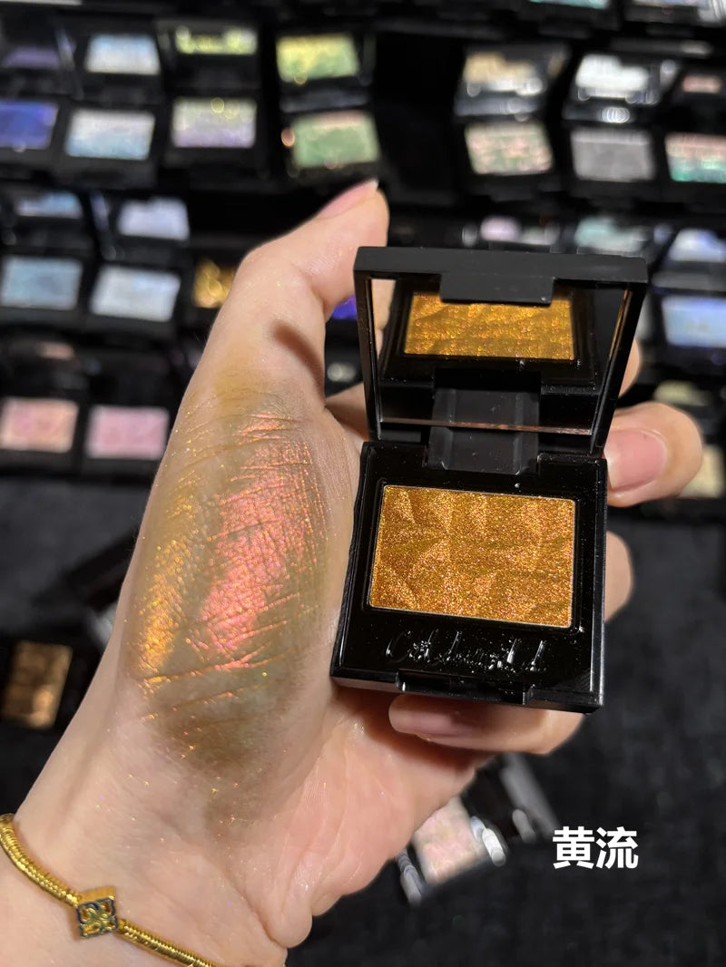 Coldnwild Monochrome Gradual Eye Shadow Chameleon Glitter Highly Pigmented Blue Purple High Concentration Optical Eye Makeup