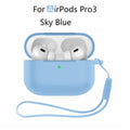 For AirPods Pro 3 2025 Case Silicone Protector for airpods Pro Front LED Visible Pro 2 Case cover with Lanyard for airpods pro 2