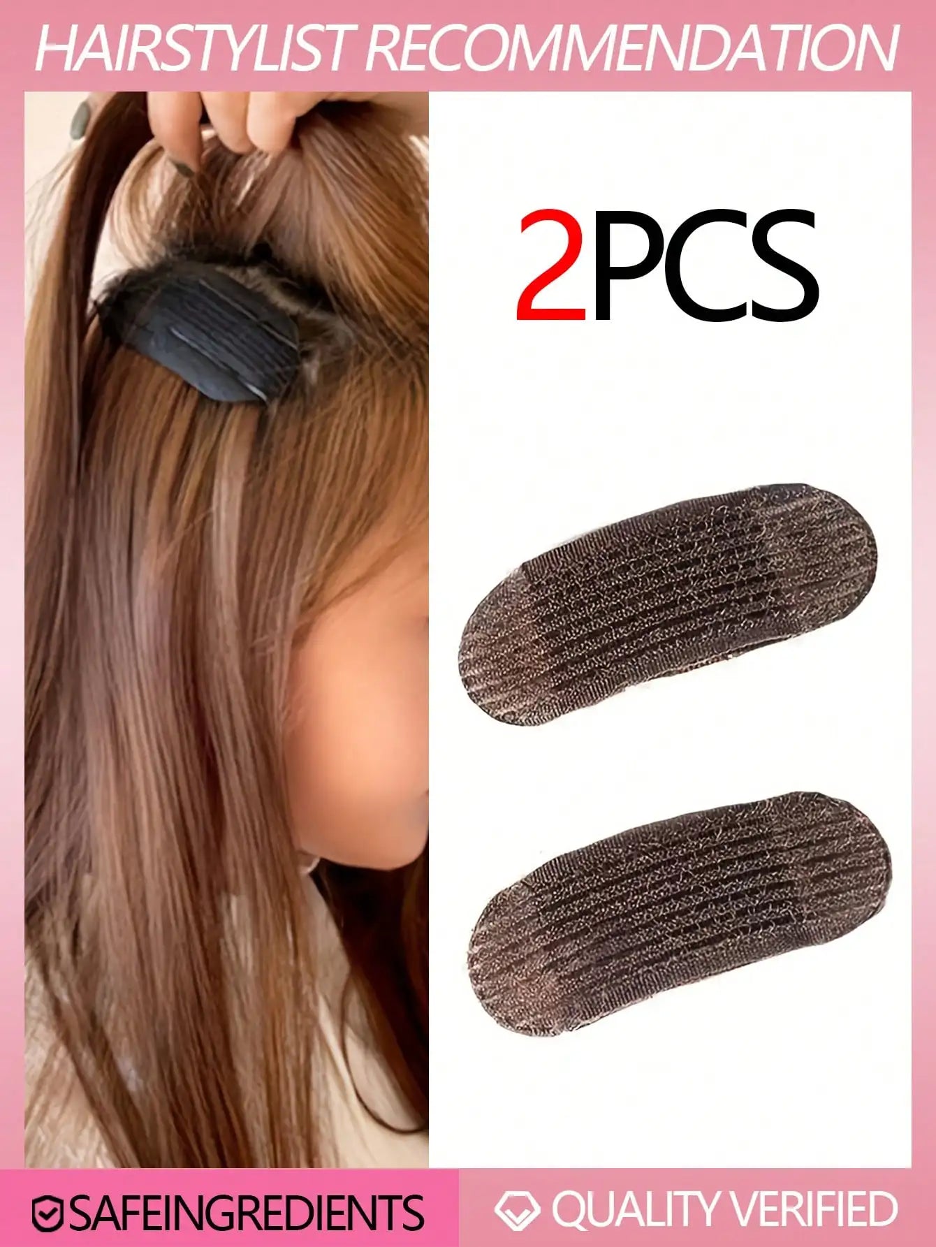 10/6/4/2pcs (Random Color) Invisible Hair Volume Clips, High Crown Hair Pad, Seamless Plastic Hair Clips, Bangs Clips, Suitable For Women, Essential For Hairstyle Design