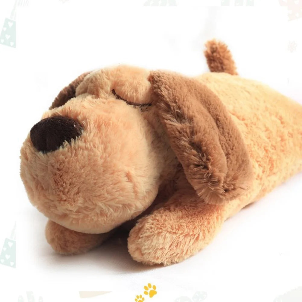 Heartbeat Puppy Behavioral Train Plush Toy Pet Soft Sleep Anxiety Reliver Doll