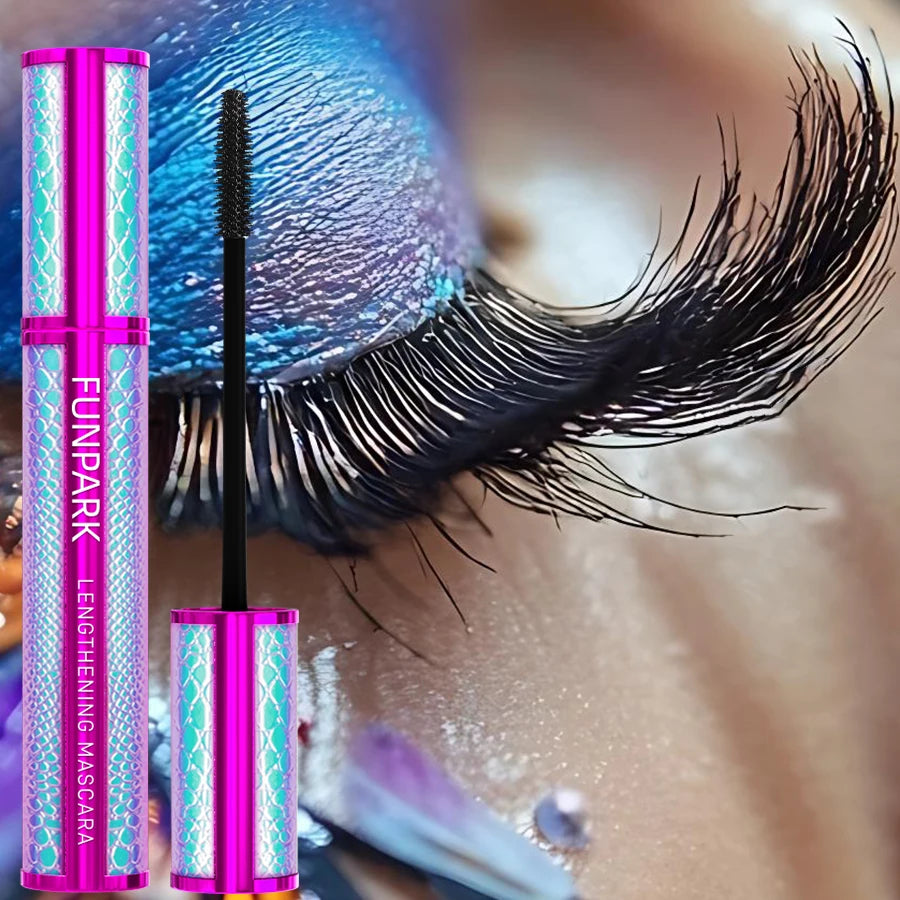 1PC 5D Black Eye Mascara Lengthened Thick Sweat Proof Silk Mascara with Big Eyes Korean Makeup Waterproof Curling Eyelash Gifts