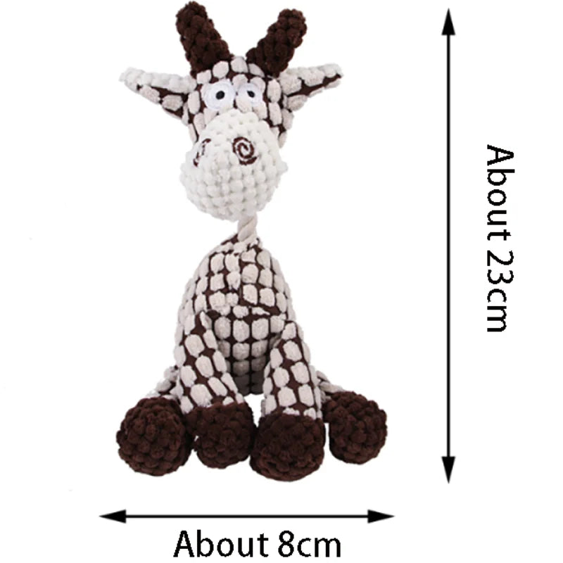Dog Toys Puppy Squeaker Squeaky Plush Bone Dog Toy - Fun Chew Toy for Teething Pets Molar Training Accessory for Canine Playtime