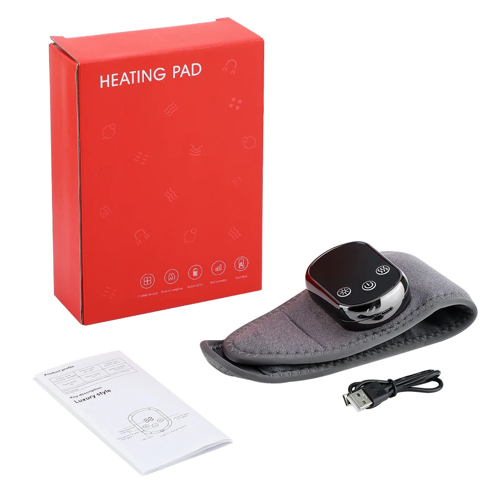Electric Foot Hand Massager 5-Level Far-Infrared Hot Compress Vibrate Heat Ankles Wrist Guard Bracket Joint Portable Relax Timer