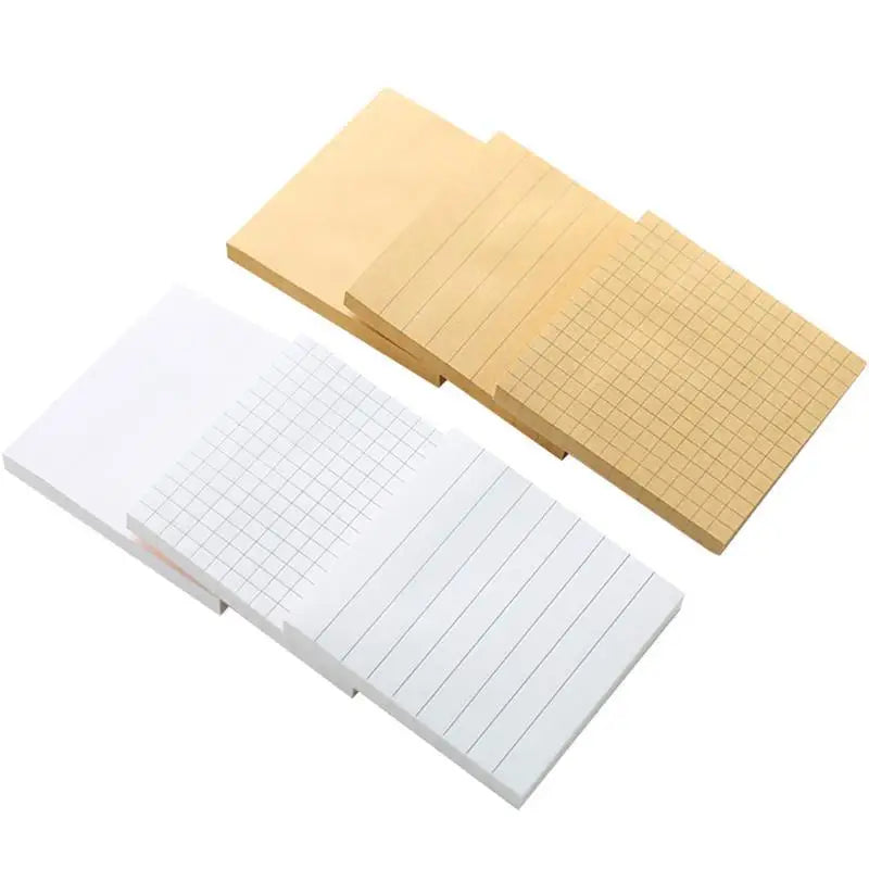 1PC Ins Kawaii Notes Strong Stickiness Blank Note Book Horizontal Note Book Korean Cute Note Paper  Office Accessories