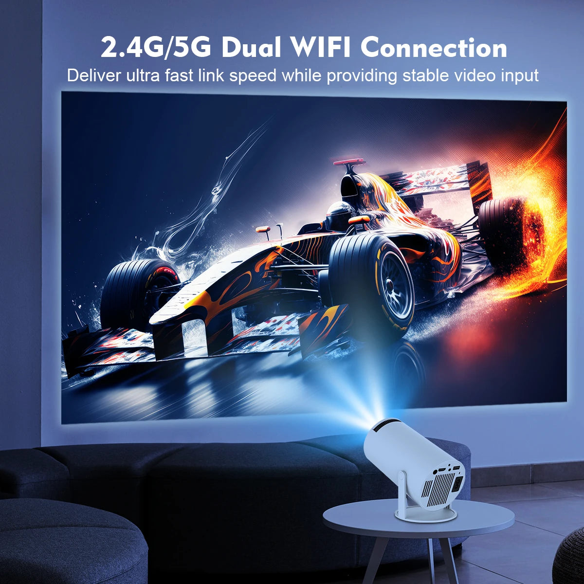 Magcubic HY300 Pro 4K Projector 260ANSI Android 11 Portable Projector Dual WiFi6 BT5.0 Outdoor Cinema Home Theater Support 720P