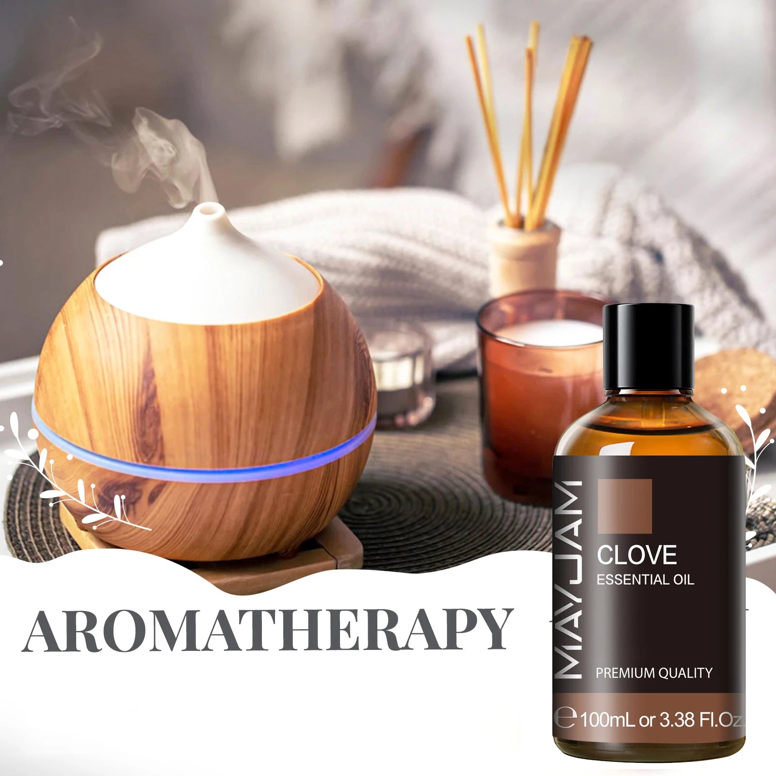 MAYJAM 100ML Premium Aromatic Essential Oil For Humidifiers Diffuser Burner DIY Soaps Candle Fast Shipping 1pcs