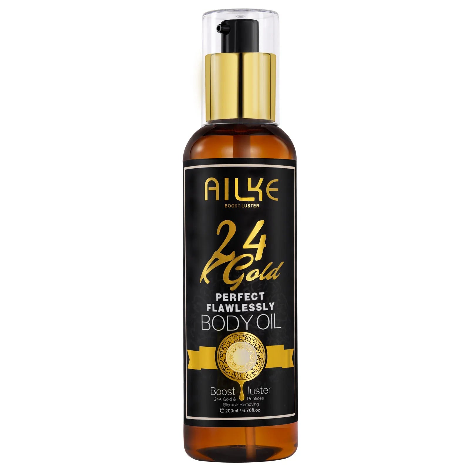 AILKE 24K Whitening Skin Set, Lightening, Remove Black Spots, Melanin, Stains, Even Skin Tone, Moisturizing, for All Skin Types