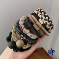 10PCS Headband Leather Band Female High Ponytail Holster Hair Accessories Simple High Elasticity Durable Rubber Band Hair Circle