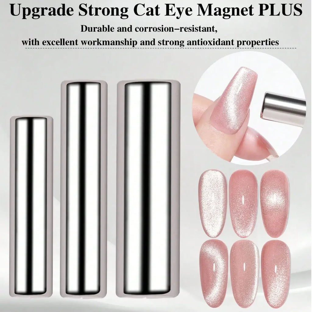3x0.7cm Round Nail Art Cat Eye Gel Magnetic Pen for Gel Polish 3D Cat Eye Nails Painting Strong Magnet Stick Manicure DIY 2030