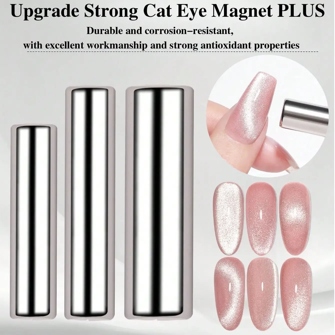 3x0.7cm Round Nail Art Cat Eye Gel Magnetic Pen for Gel Polish 3D Cat Eye Nails Painting Strong Magnet Stick Manicure DIY 2030