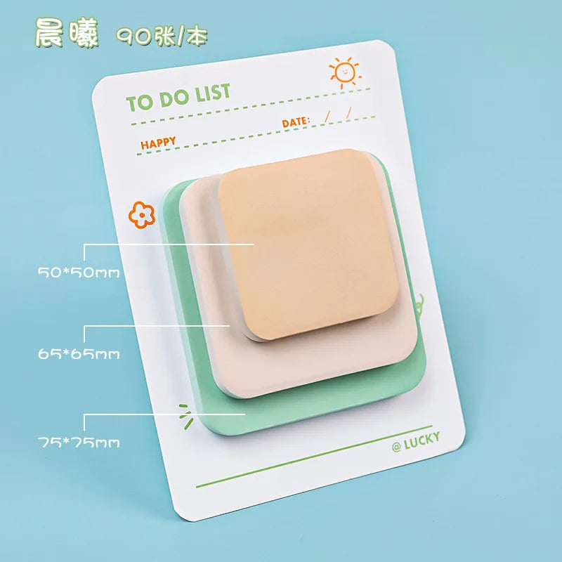 Cute Note, Color High-value Ins Wind Note Paper, Student Message N Times, Sticky Note Pad  Stationery  Kawaii