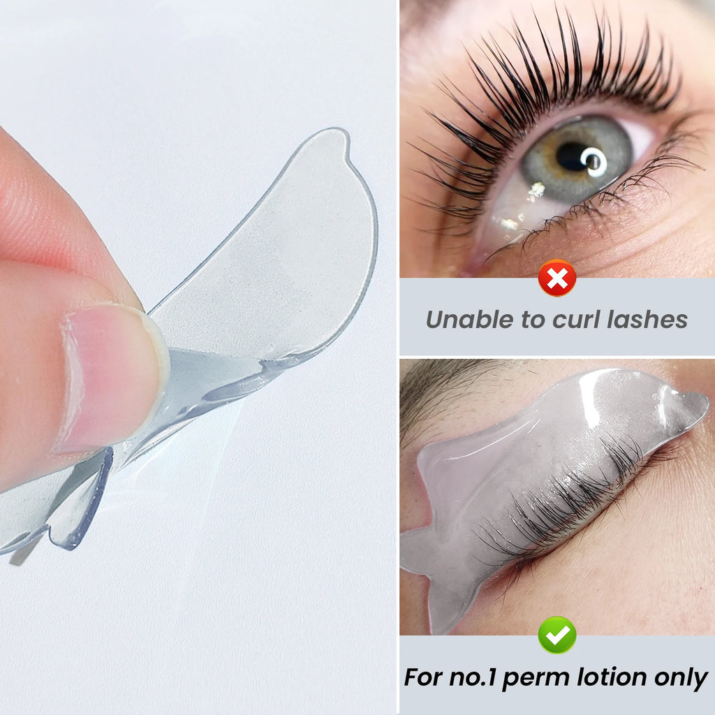 Lomansa Korean Lash Lift Patches Eyelash Lifting Pads Self-Adhesive and Ultra Thin for Step 1 of Perm Use as an Eye Patches Tool