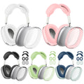 4 in 1 Silicone + TPU Clear Cover Case Shockproof Ear Pad Ear Cups Headband Cover Anti-Scratch Protective Sleeve for AirPods Max