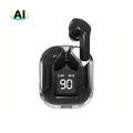 GREATWALL New AI Translation Earphones, In Ear Noise Reduction 5.3 High Definition Sound Quality Sports Fitness Wireless Earphon