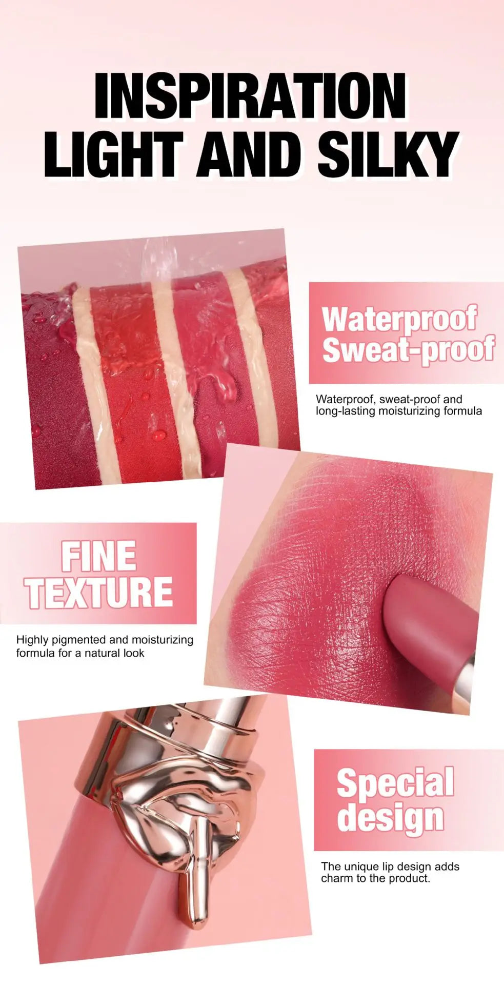 Velvet Lipstick Set Waterproof High Pigment Matte Moisturizing Non Fade Long Lasting Nude Red Lip Gloss Sexy Beauty Cosmetic