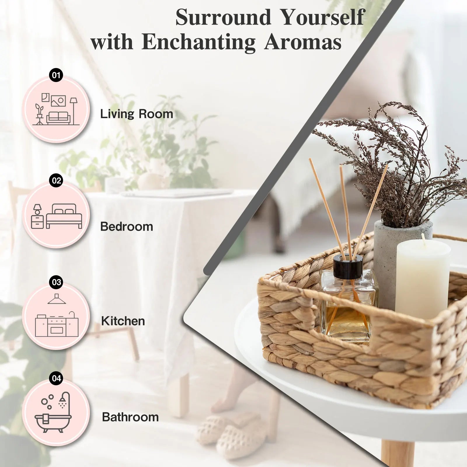 100ml Pure Natural Jasmine Tea Tree Sandalwood Essential Oils Diffuser Plant Lavender Vanilla Rosemary Eucalyptus Essential Oil
